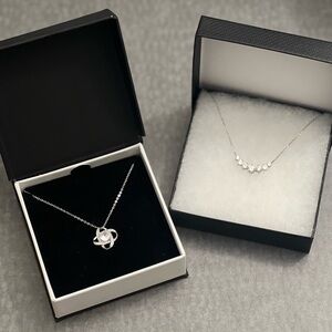 Elegant Sterling Silver Necklace Set